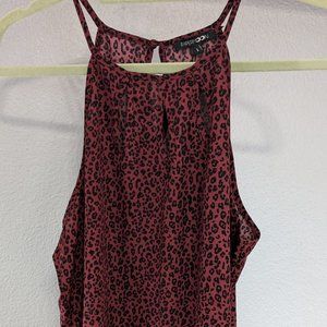 Women's Cheetah print tank top